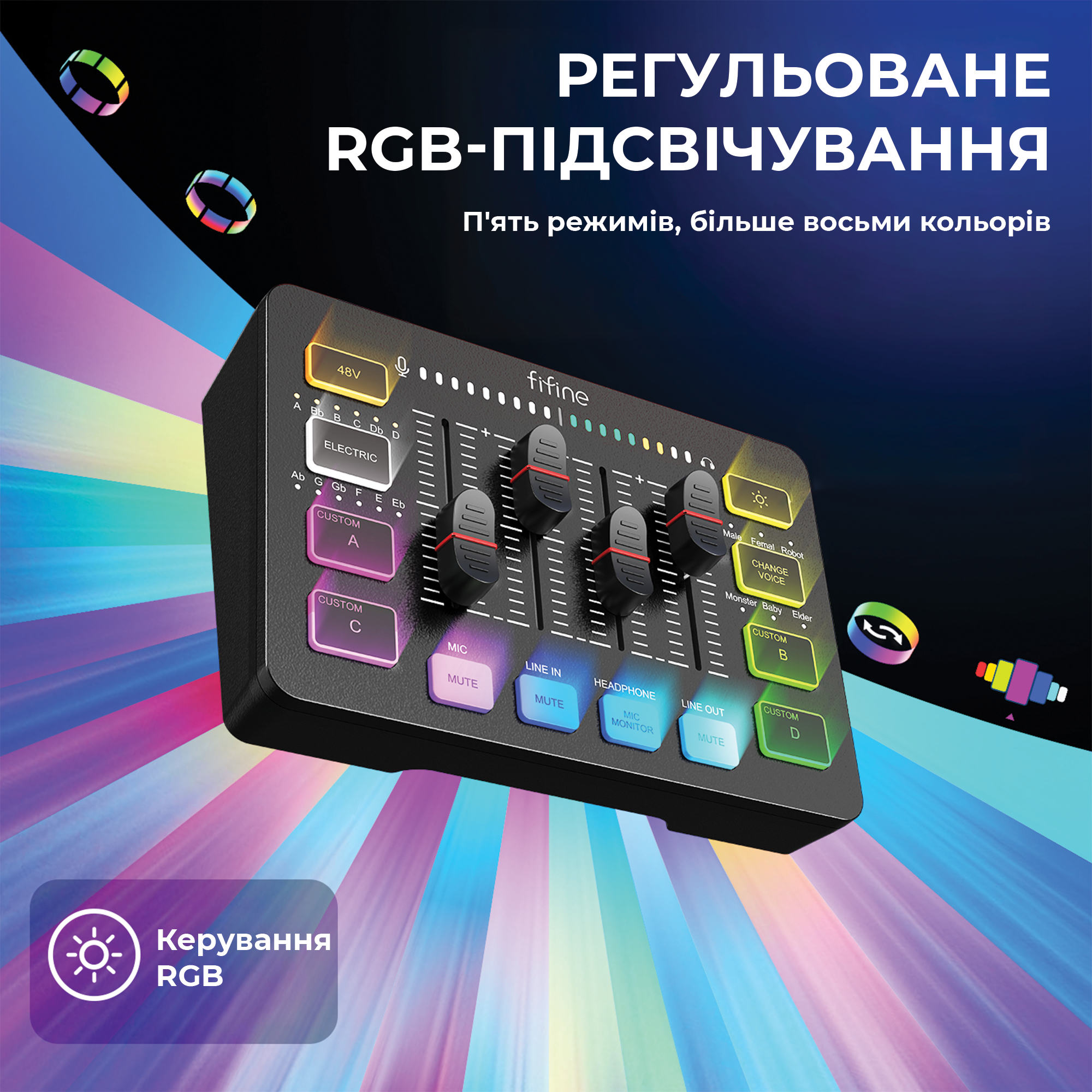 Купити FIFINE KS5 Студійний динамічний мікрофон з розʼємом USB і